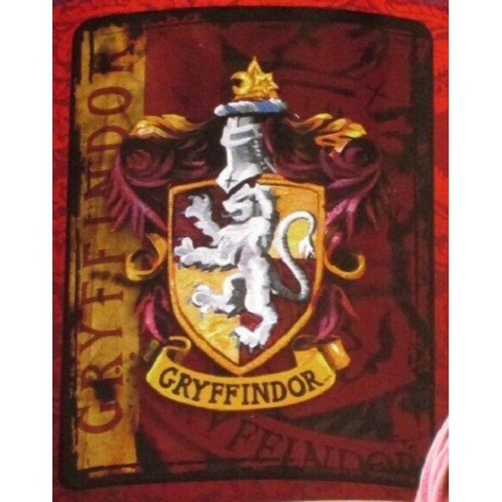 NEW Rare Soft Harry Potter Gryffindor Plush Throw Gift Blanket House Shield Flag